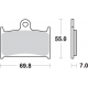 SBS KLOCKI HAMULCOWE KH145 / KH236 STREET EXCEL SINTER KOLOR ZŁOTY PASUJE DO SUZUKI RF900 `94-97 GSF 1200 BANDIT `97-00